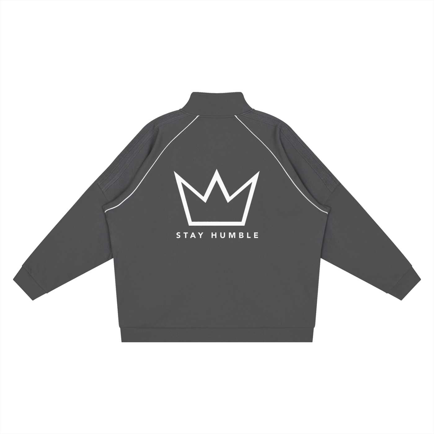 Reflection Striped Raglan Sleeve Jacket