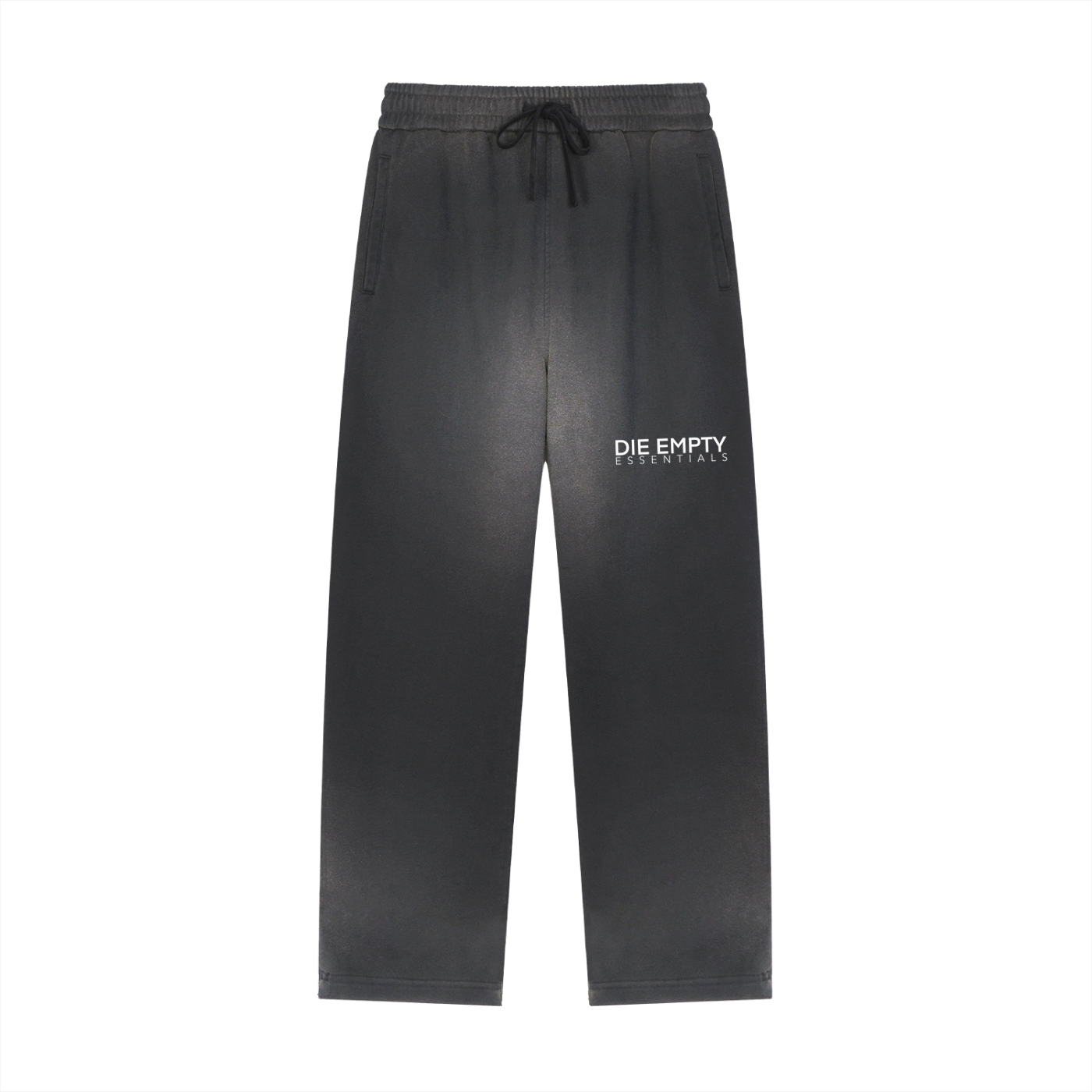 Sun Fade Raw Edge Straight-Leg Sweatpants