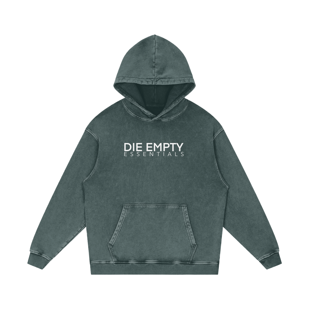 Snow Washed Loose Cotton Hoodie