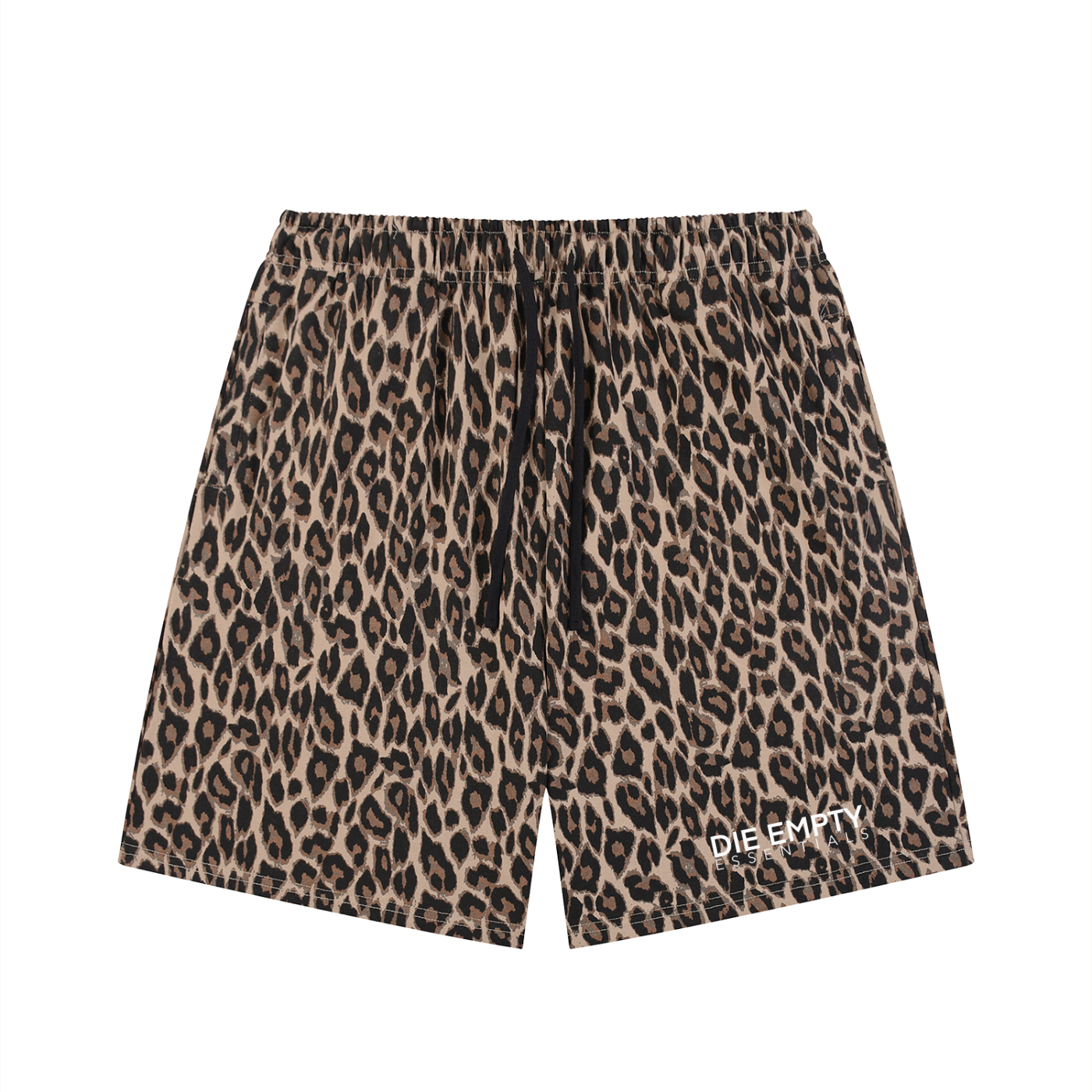 Unisex Heavyweight Leopard Drawstring Shorts