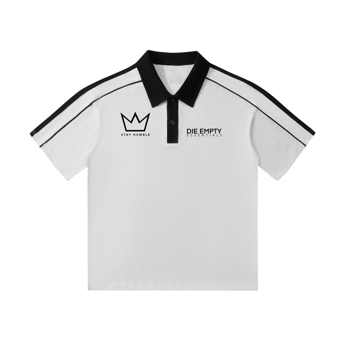 Contrast Collar Short-Sleeve Polo Shirt