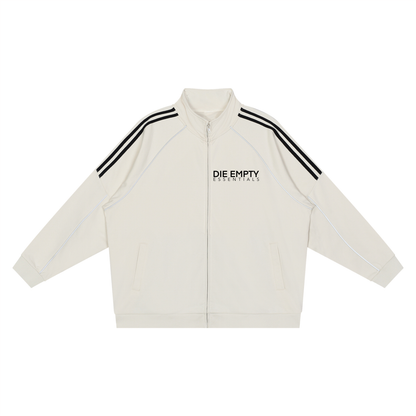 Reflection Striped Raglan Sleeve  Jacket