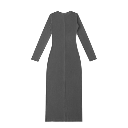 die empty essentials slit maxi dress