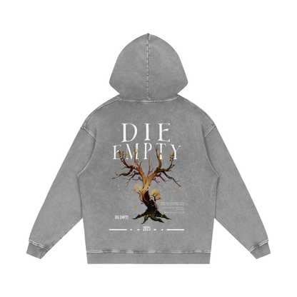 Snow Washed Loose Cotton Hoodie