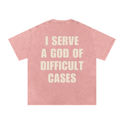 Snow Washed Oversized Cotton T-Shirt