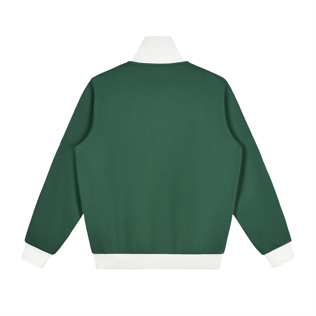 die empty essentials stripe fleece Track Jacket