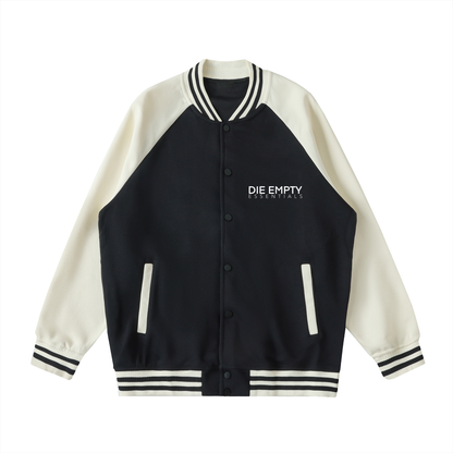 Two Tone Raglan Sleeve Varsity Jacket
