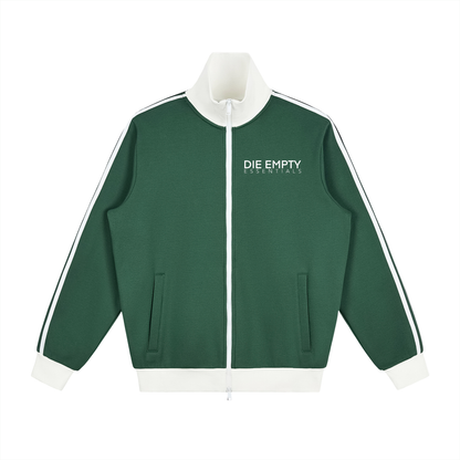 die empty essentials stripe fleece Track Jacket
