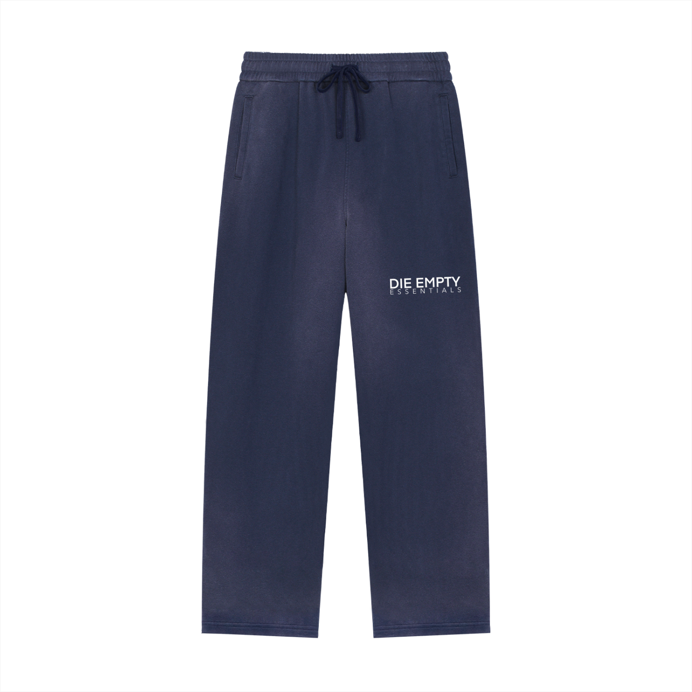 Sun Fade Raw Edge Straight-Leg Sweatpants