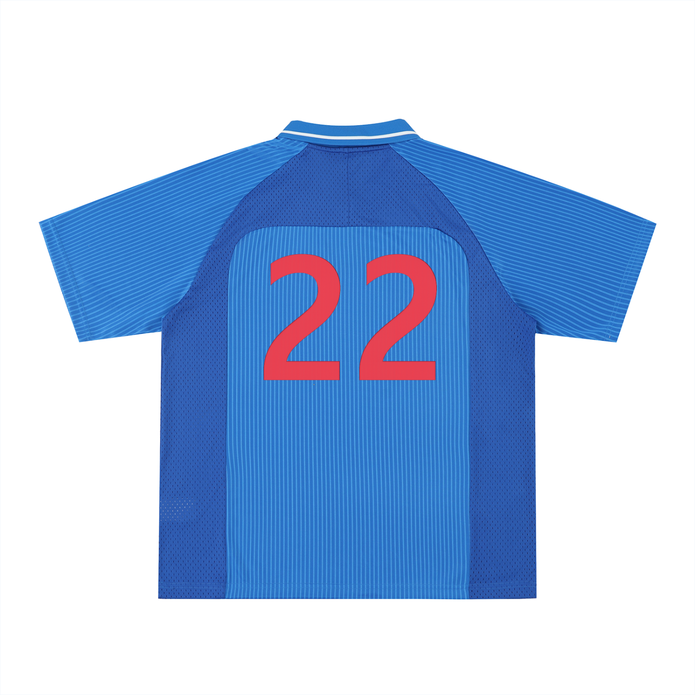 Striped V-Neck Soccer Jersey