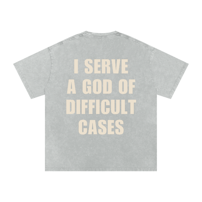 Snow Washed Oversized Cotton T-Shirt