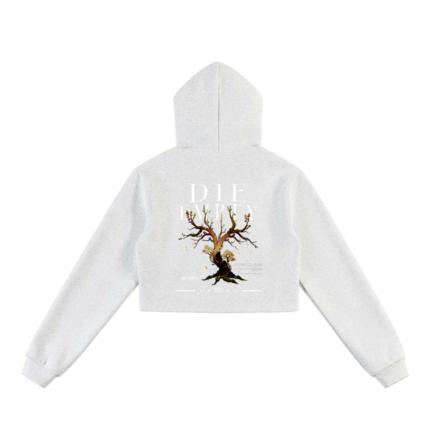 Essential Cropped Zip-Up Hoodie