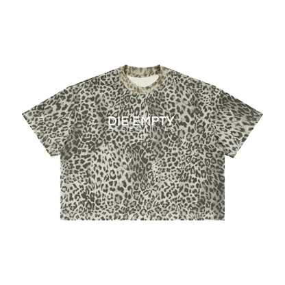 Unisex Leopard Print Boxy T-Shirt