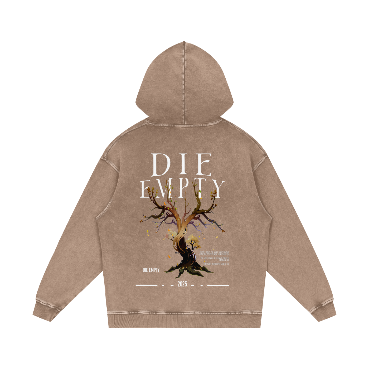 Snow Washed Loose Cotton Hoodie