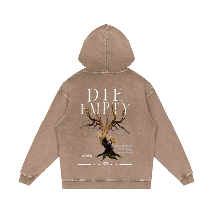 Snow Washed Loose Cotton Hoodie