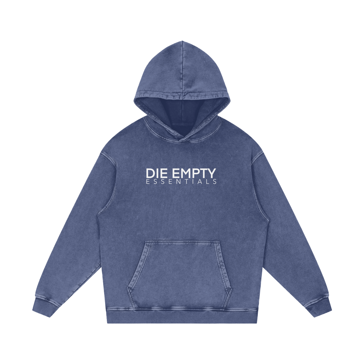 Snow Washed Loose Cotton Hoodie