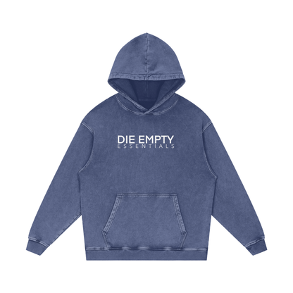 Snow Washed Loose Cotton Hoodie