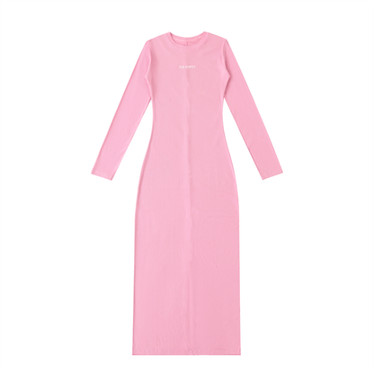 die empty essentials slit maxi dress