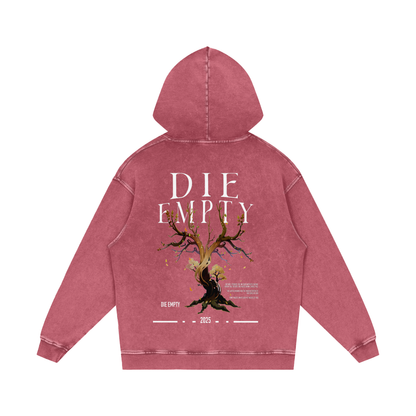 Snow Washed Loose Cotton Hoodie