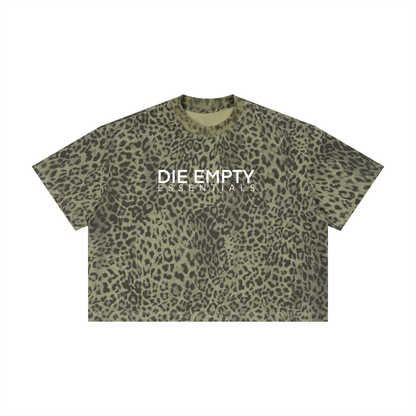 Unisex Leopard Print Boxy T-Shirt