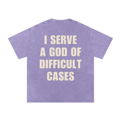 Snow Washed Oversized Cotton T-Shirt