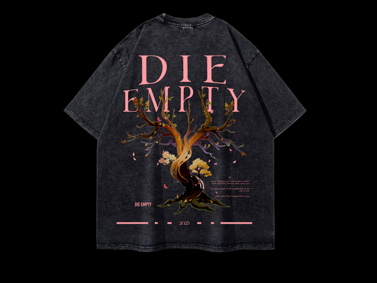 Die Empty acid wash tshirt