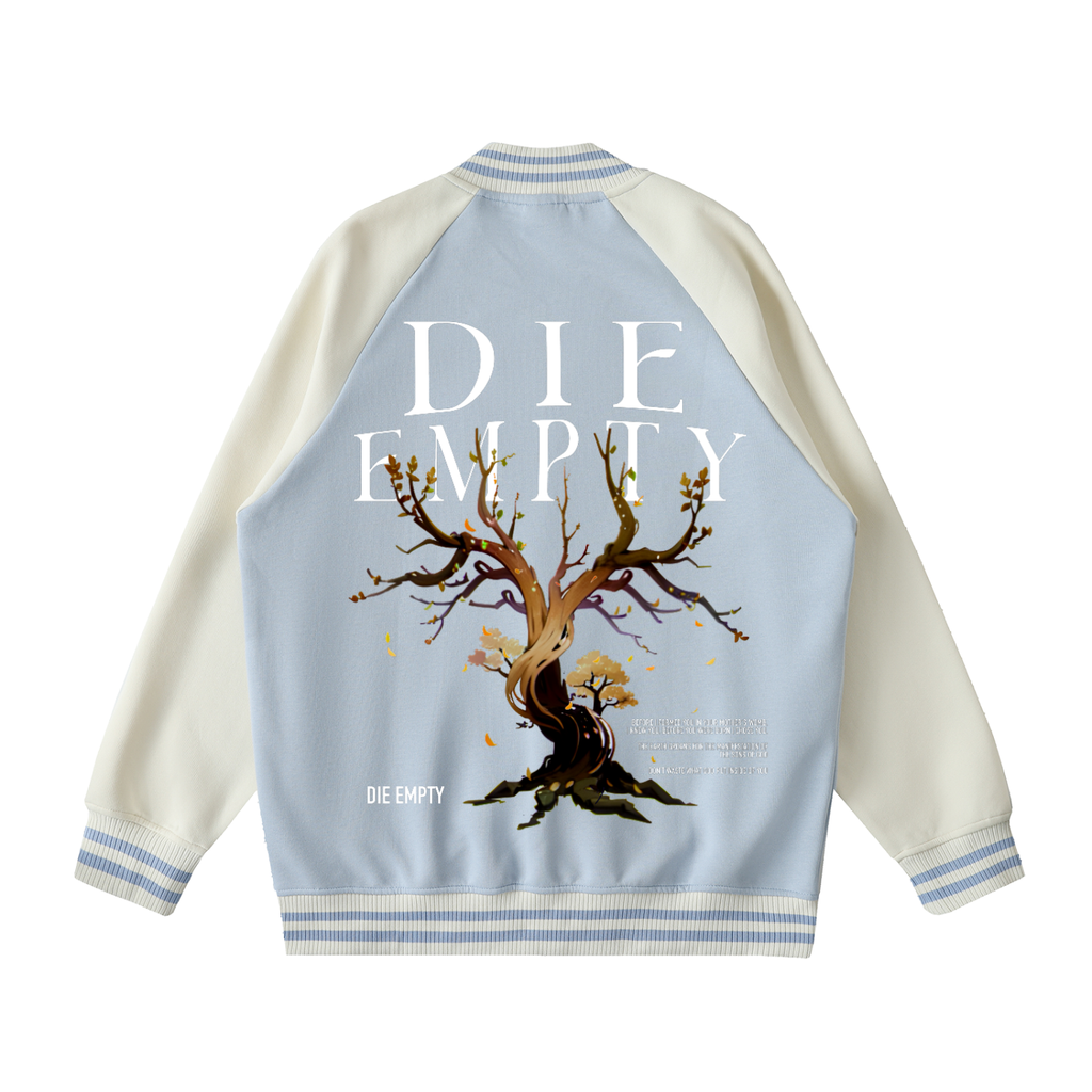 Two Tone Raglan Sleeve Varsity Jacket