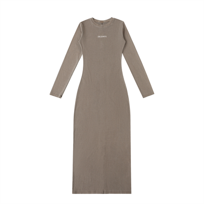 die empty essentials slit maxi dress