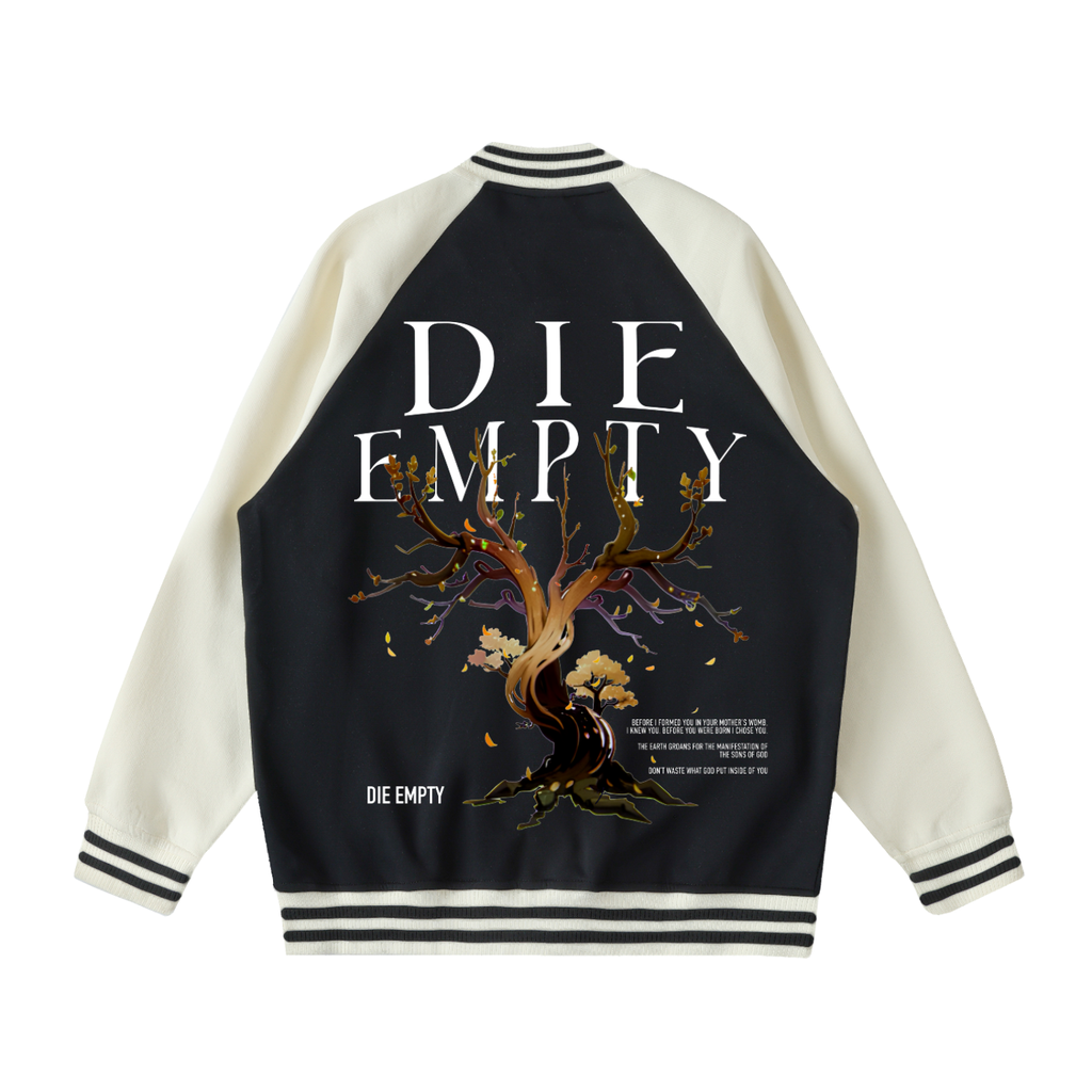 Two Tone Raglan Sleeve Varsity Jacket