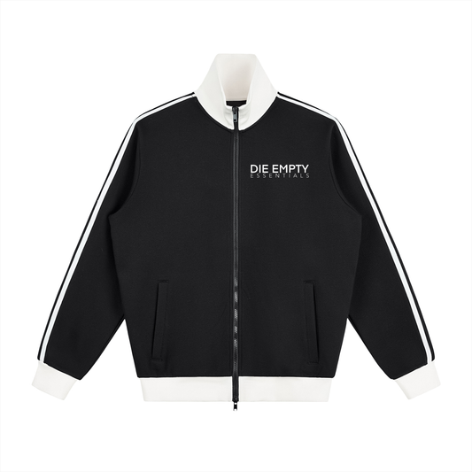 die empty essentials stripe fleece Track Jacket
