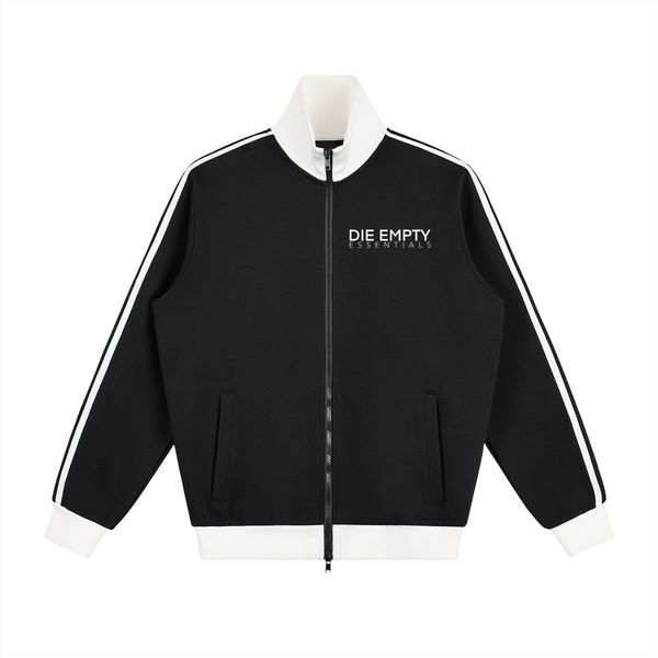 die empty essentials stripe fleece Track Jacket