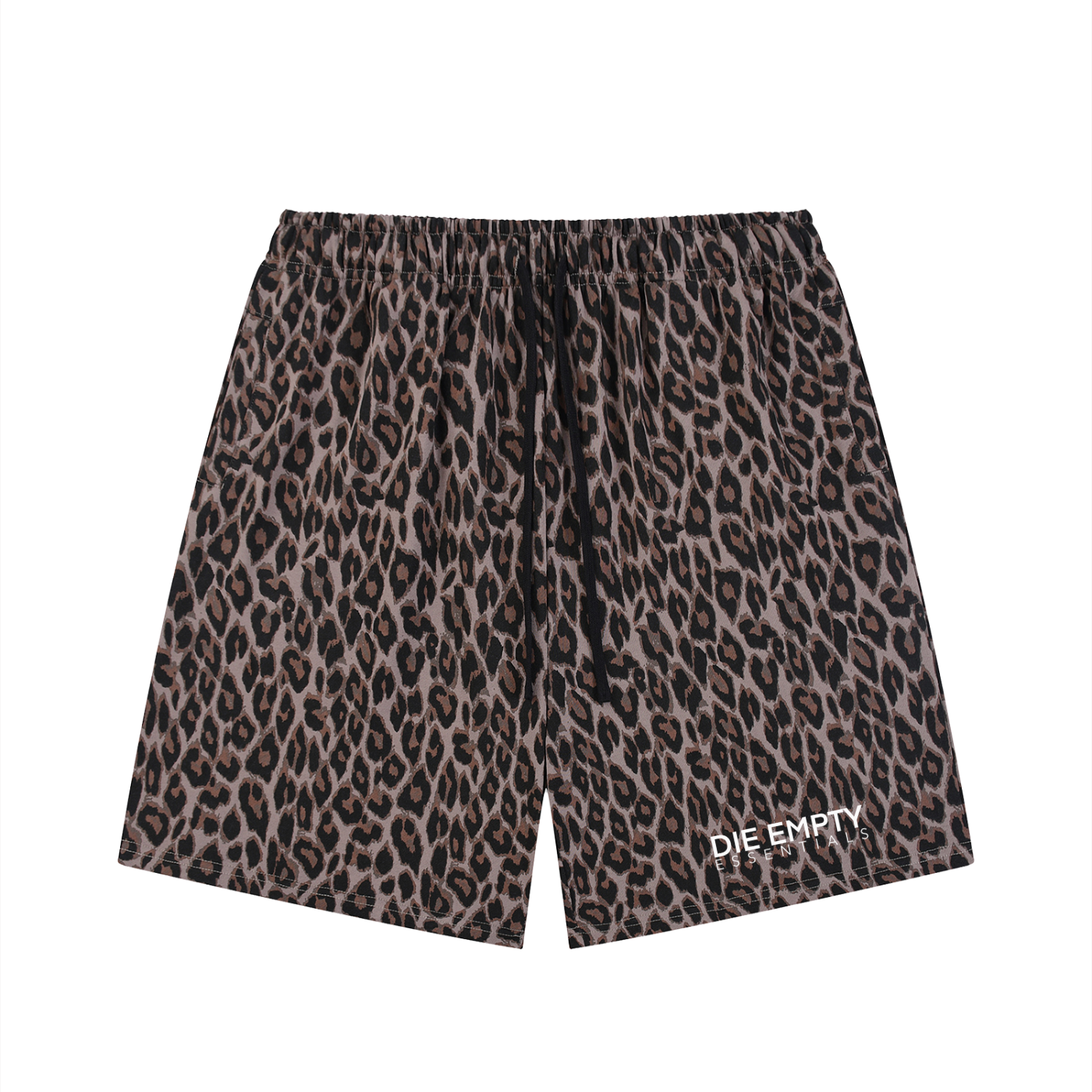 Unisex Heavyweight Leopard Drawstring Shorts