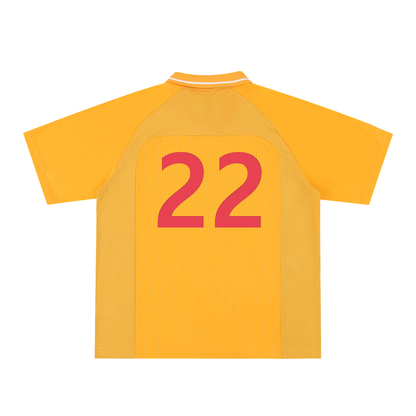 Striped V-Neck Soccer Jersey