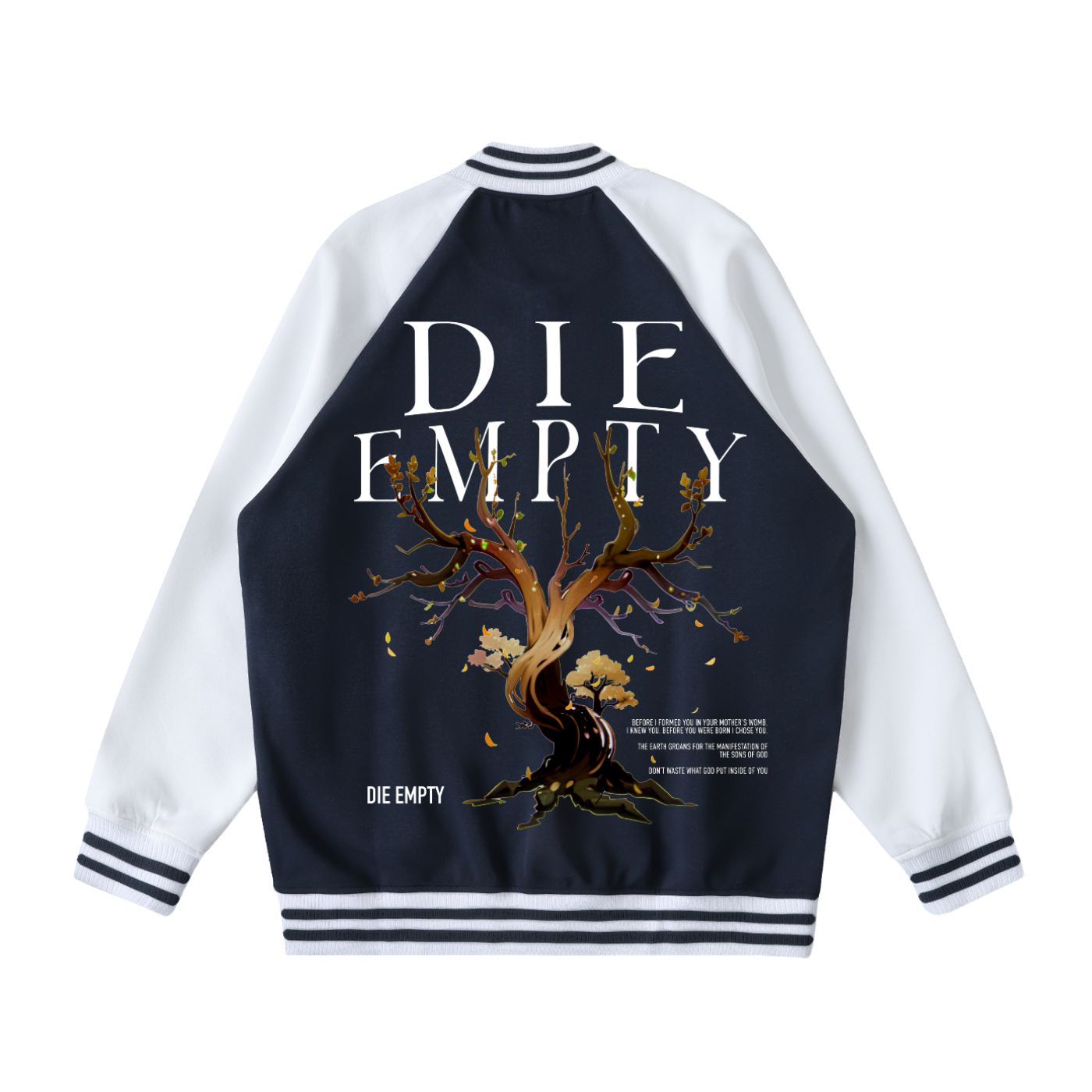 Two Tone Raglan Sleeve Varsity Jacket