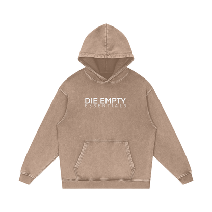 Snow Washed Loose Cotton Hoodie