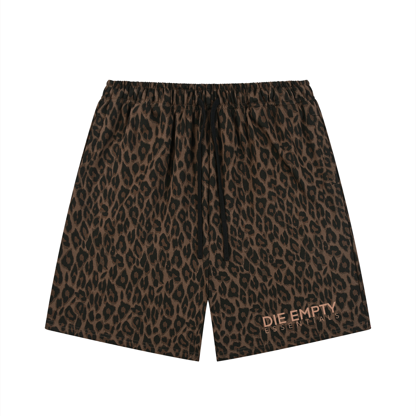 Unisex Heavyweight Leopard Drawstring Shorts