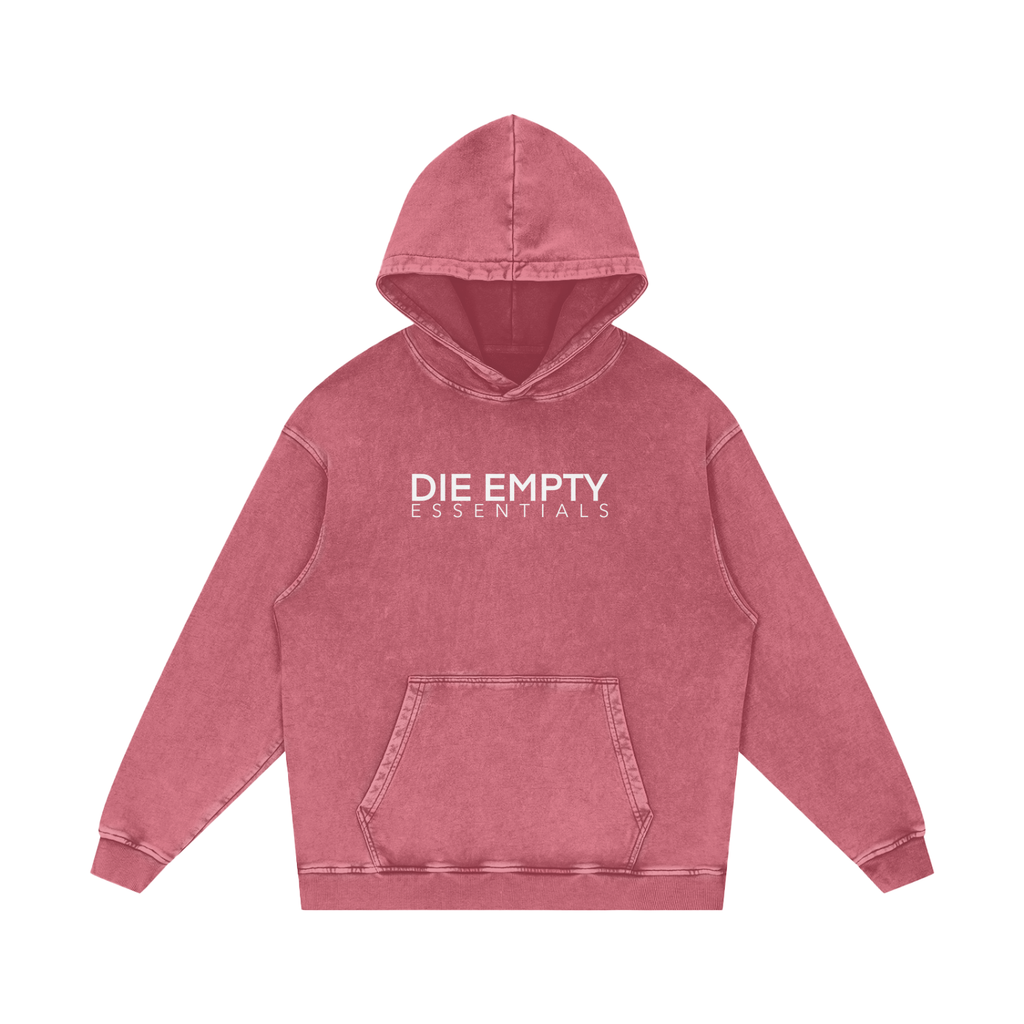 Snow Washed Loose Cotton Hoodie