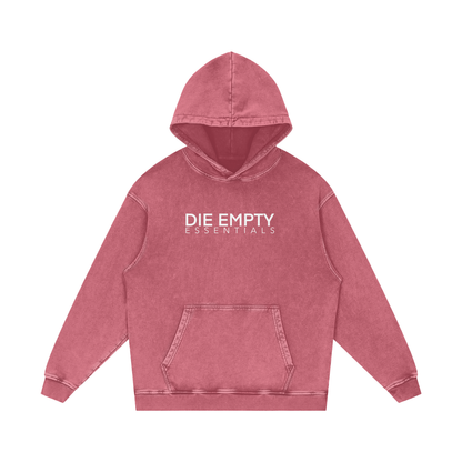 Snow Washed Loose Cotton Hoodie