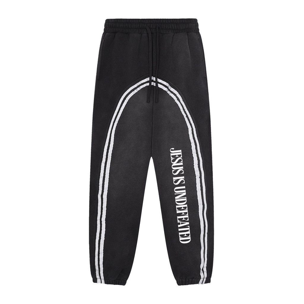 Sun Fade Contrast Tape Fleece Jogged Sweatpants