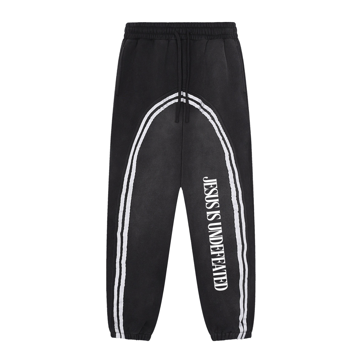 Sun Fade Contrast Tape Fleece Jogged Sweatpants