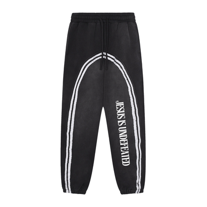 Sun Fade Contrast Tape Fleece Jogged Sweatpants
