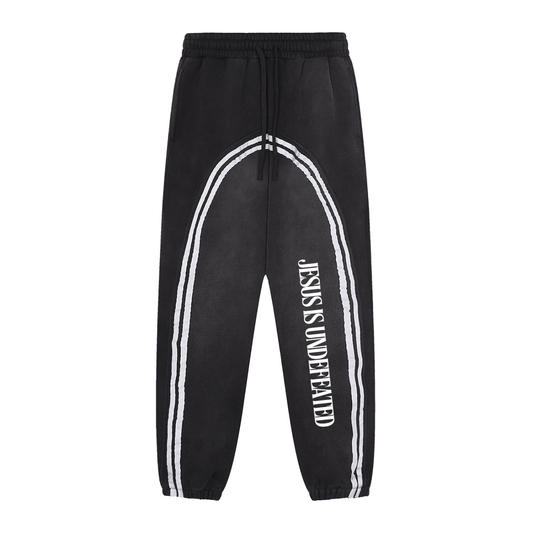 Sun Fade Contrast Tape Fleece Jogged Sweatpants