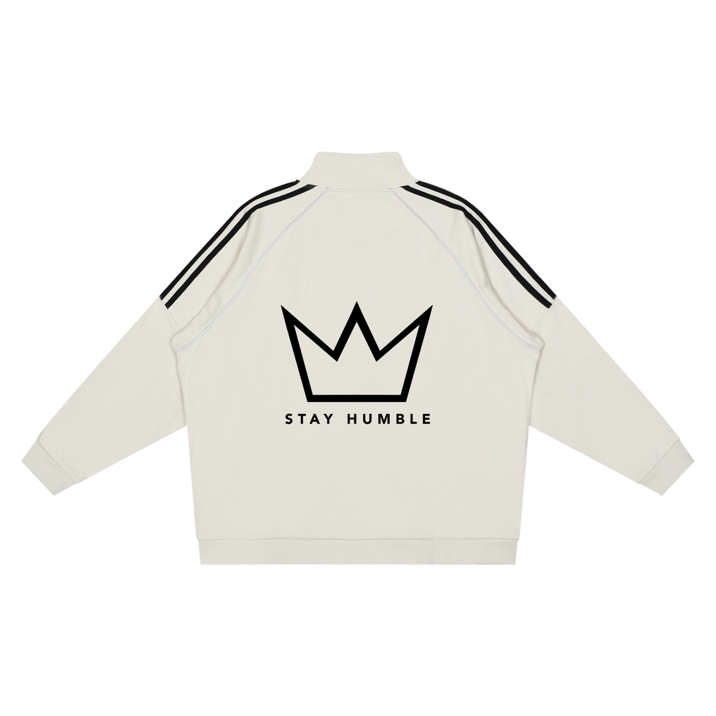 Reflection Striped Raglan Sleeve  Jacket