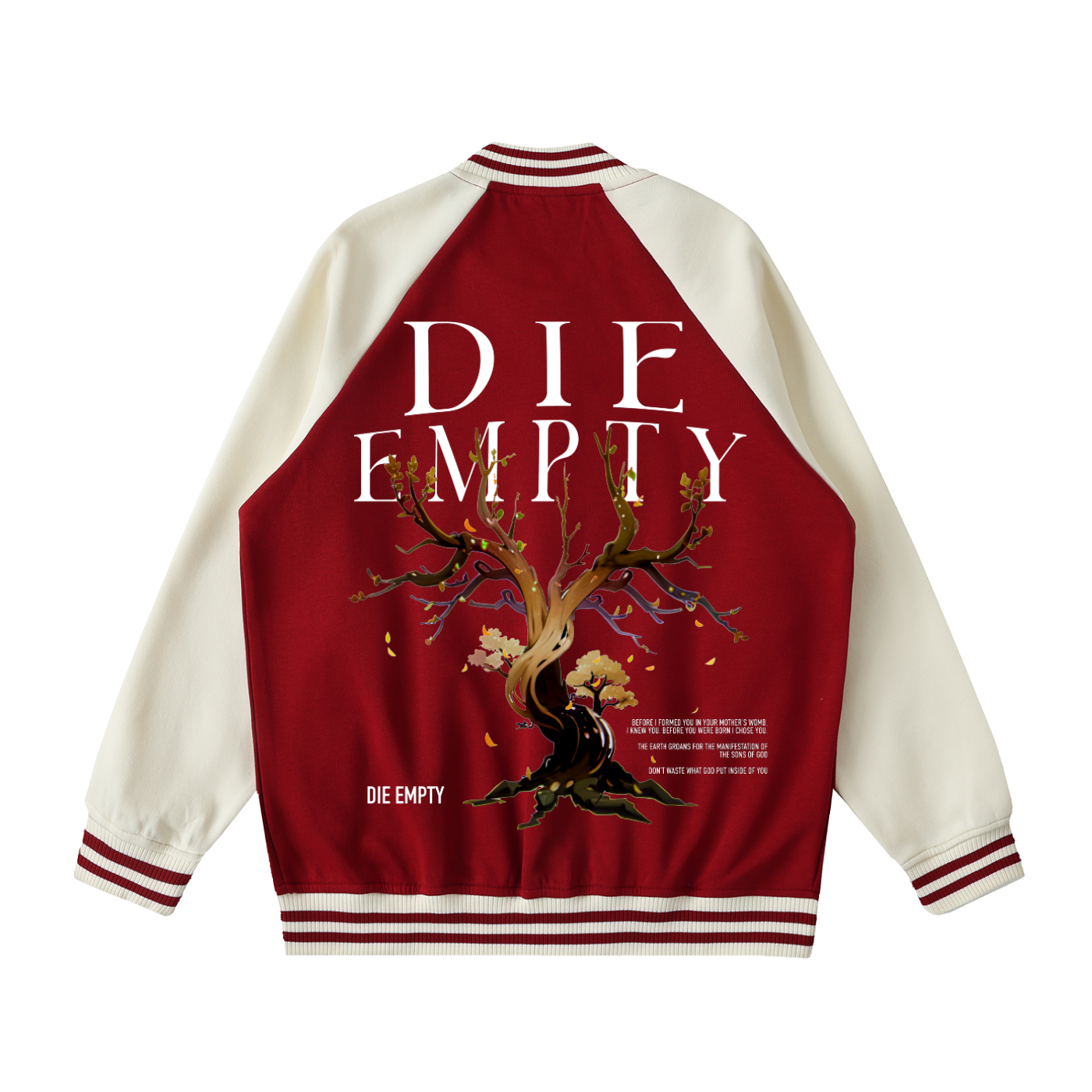 Two Tone Raglan Sleeve Varsity Jacket