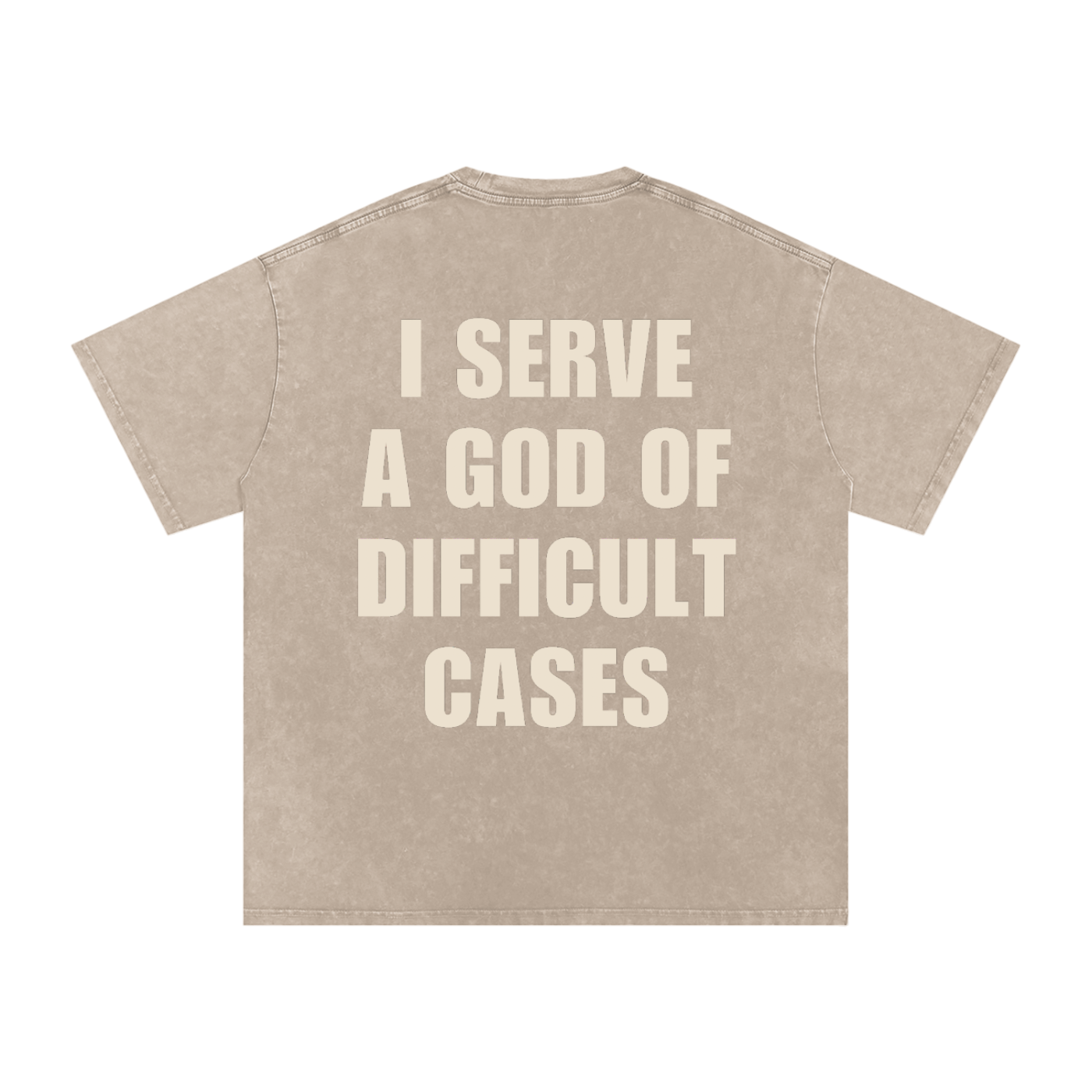 Snow Washed Oversized Cotton T-Shirt