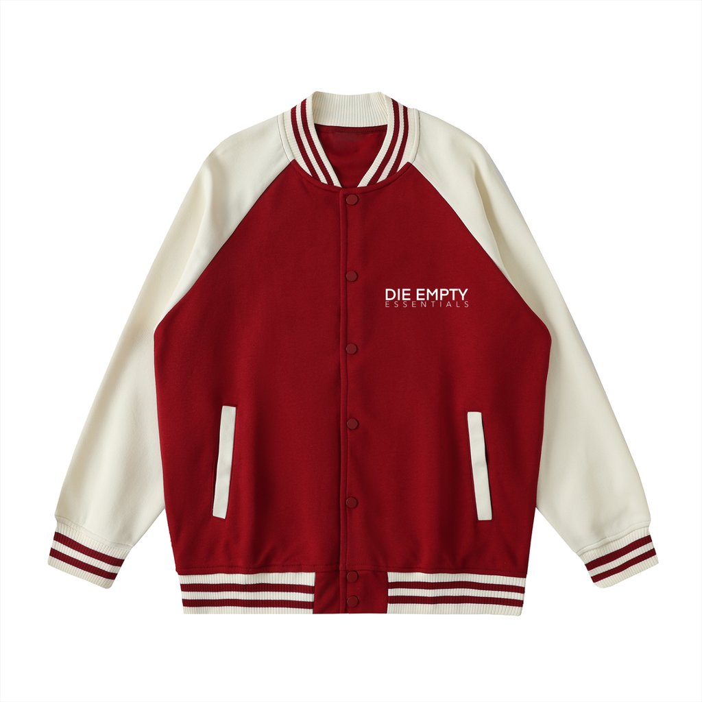 Two Tone Raglan Sleeve Varsity Jacket