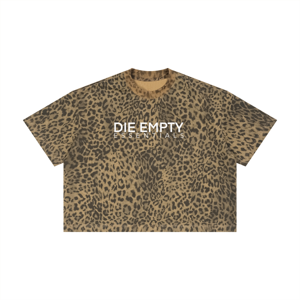 Unisex Leopard Print Boxy T-Shirt