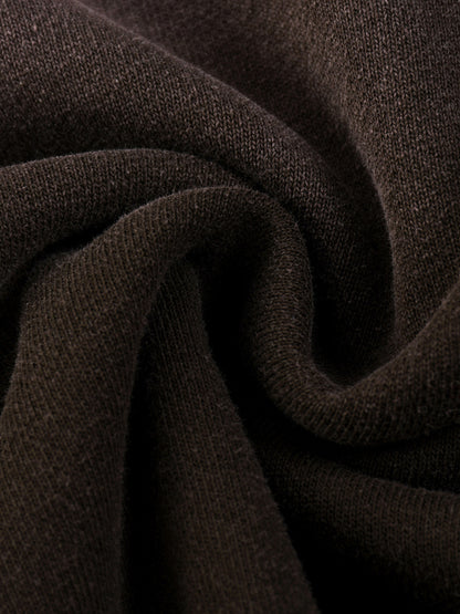 Sun Fade Raw Edge Quarter-Zip Sweatshirt