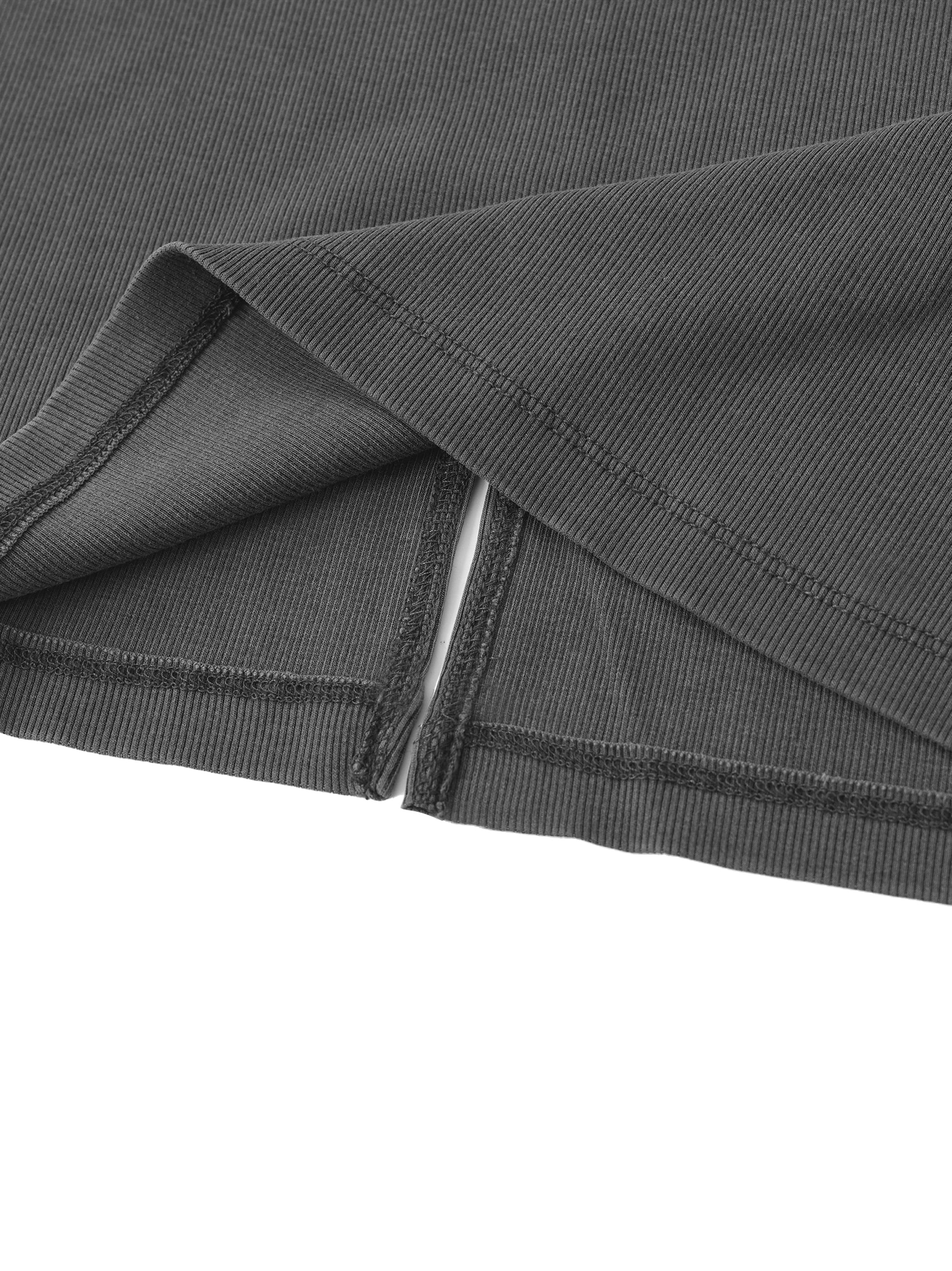 die empty essentials slit maxi dress