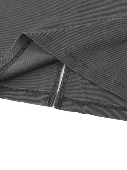 die empty essentials slit maxi dress